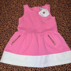 Janie and Jack 12-18 Pink Bow Dress Set